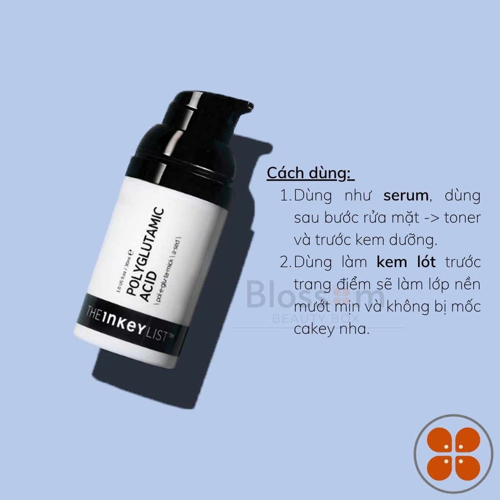 [Sephora US] Serum Siêu Cấp Ẩm Polyglutamic Acid THE INKEY LIST 30ml
