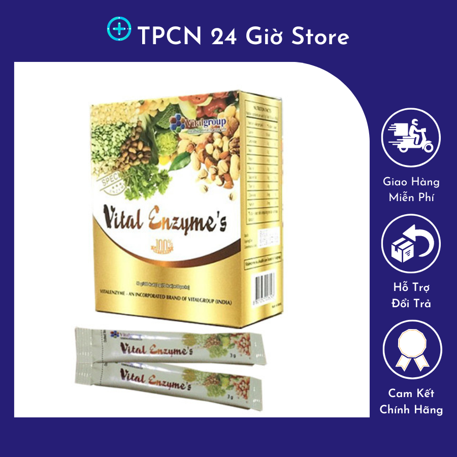 Vital enzyme thanh lọc cơ thể hỗ trợ tiêu hóa bổ sung enzyme tự nhiên