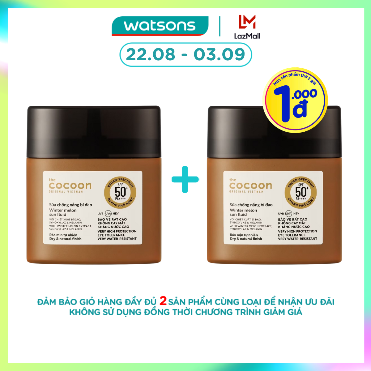 Cocoon Winter Melon Sun Fluid 50ml