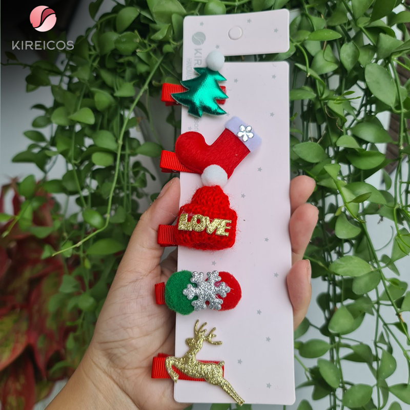 [HCM]Set 6 Kẹp Tóc Noel Xinh Xắn Cho Bé Yêu Hot Trend - kireicos