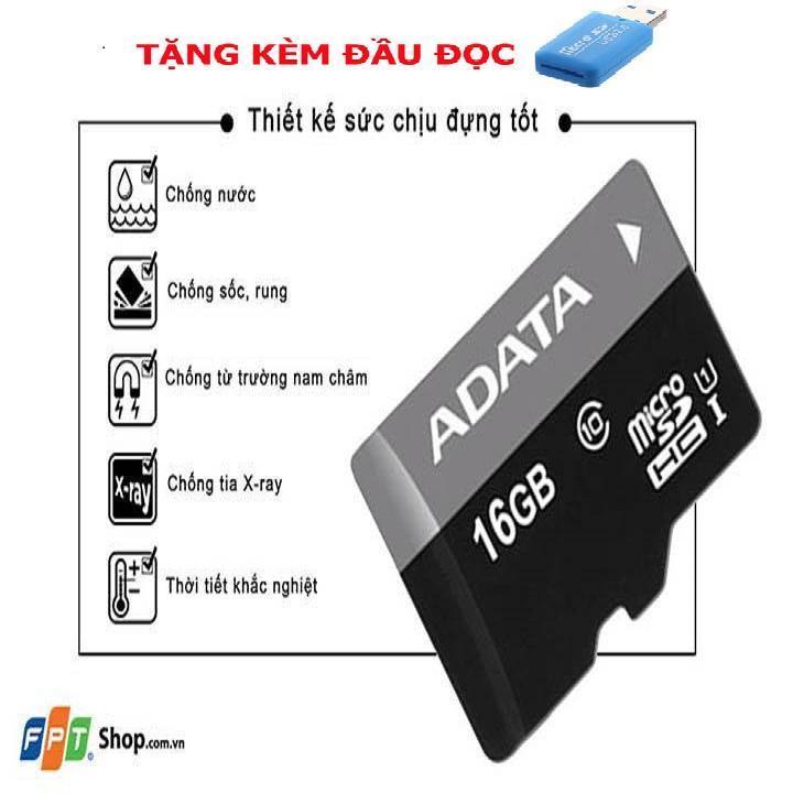 Thẻ nhớ microSD 16GB fullbox class 10 - LƯU TRỮ NHANH