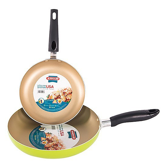 Bộ 2 Chảo siêu chống dính SUNHOUSE CT24-18- combo 2 chảo chống dính sunhouse- chảo chống dính- chảo sunhouse