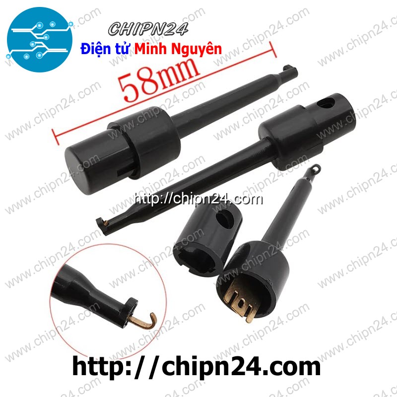 [2 Cái] Móc Kẹp Test Nguồn loại Lớn (Đỏ/Đen/Vàng/Xanh Lá/Dương/Tím/Trắng/Nâu) - [Chọn Loại]