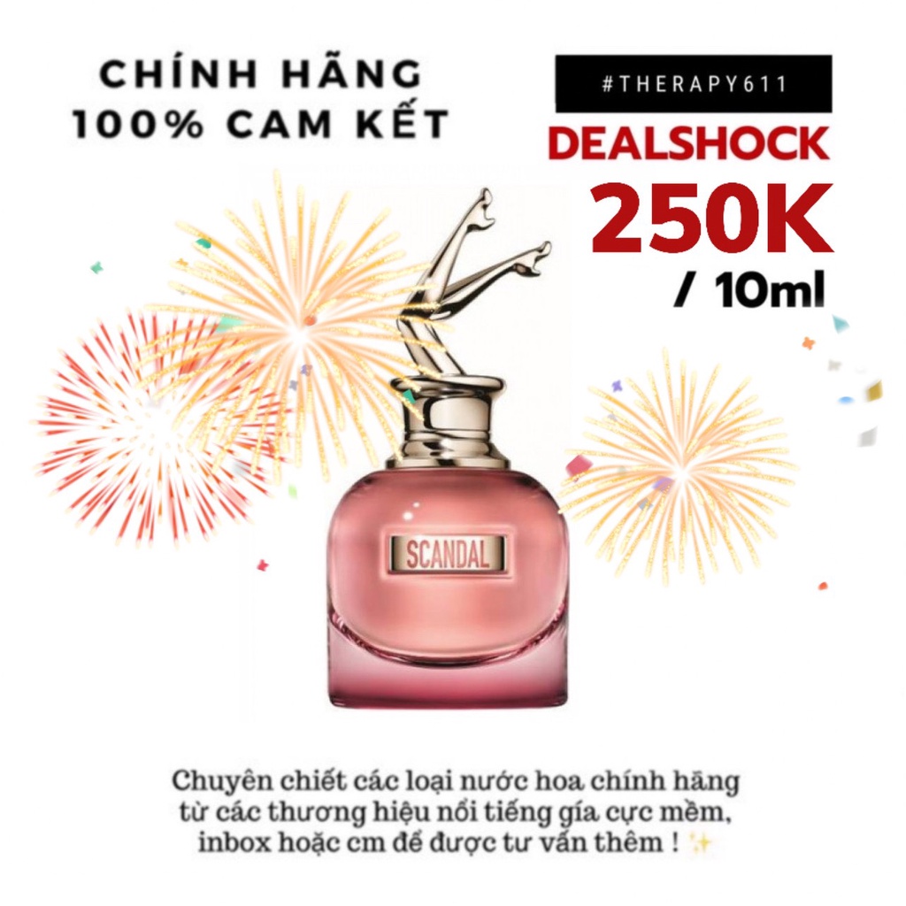 Mẫu thử nước hoa jeanpaul gaultier scandal by night 5ml-10ml