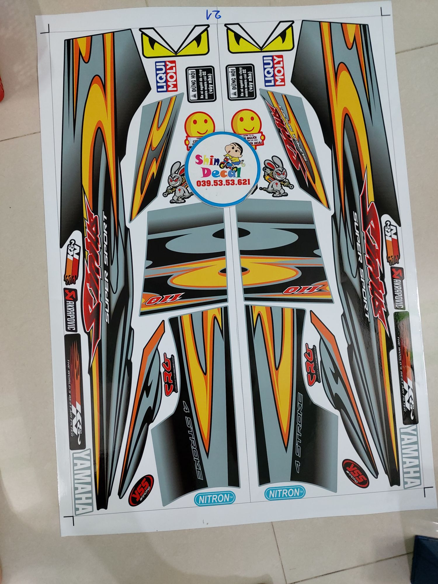 Tem sirius super sport tặng logo.