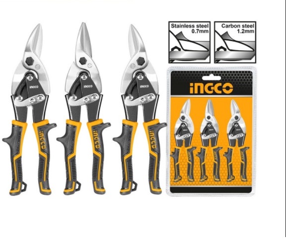 Bộ 3 kéo cắt tole ingco HTSNK0110