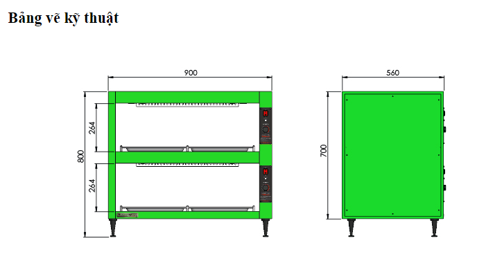 Thiết bị giữ nóng thức ăn - SWHB