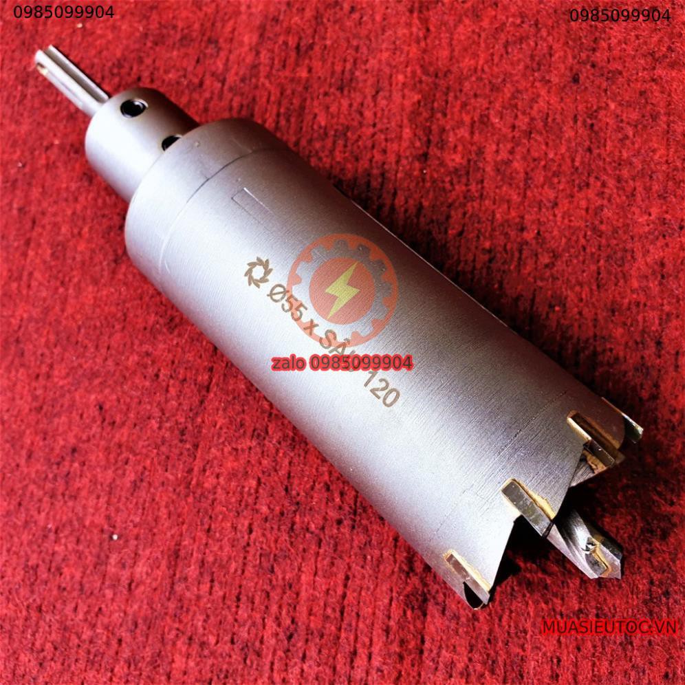 [HCM] Mũi khoan rút lõi khoét tường gạch sâu Phi 55 x 120 mm không khoan bê tông không khoan chế búa