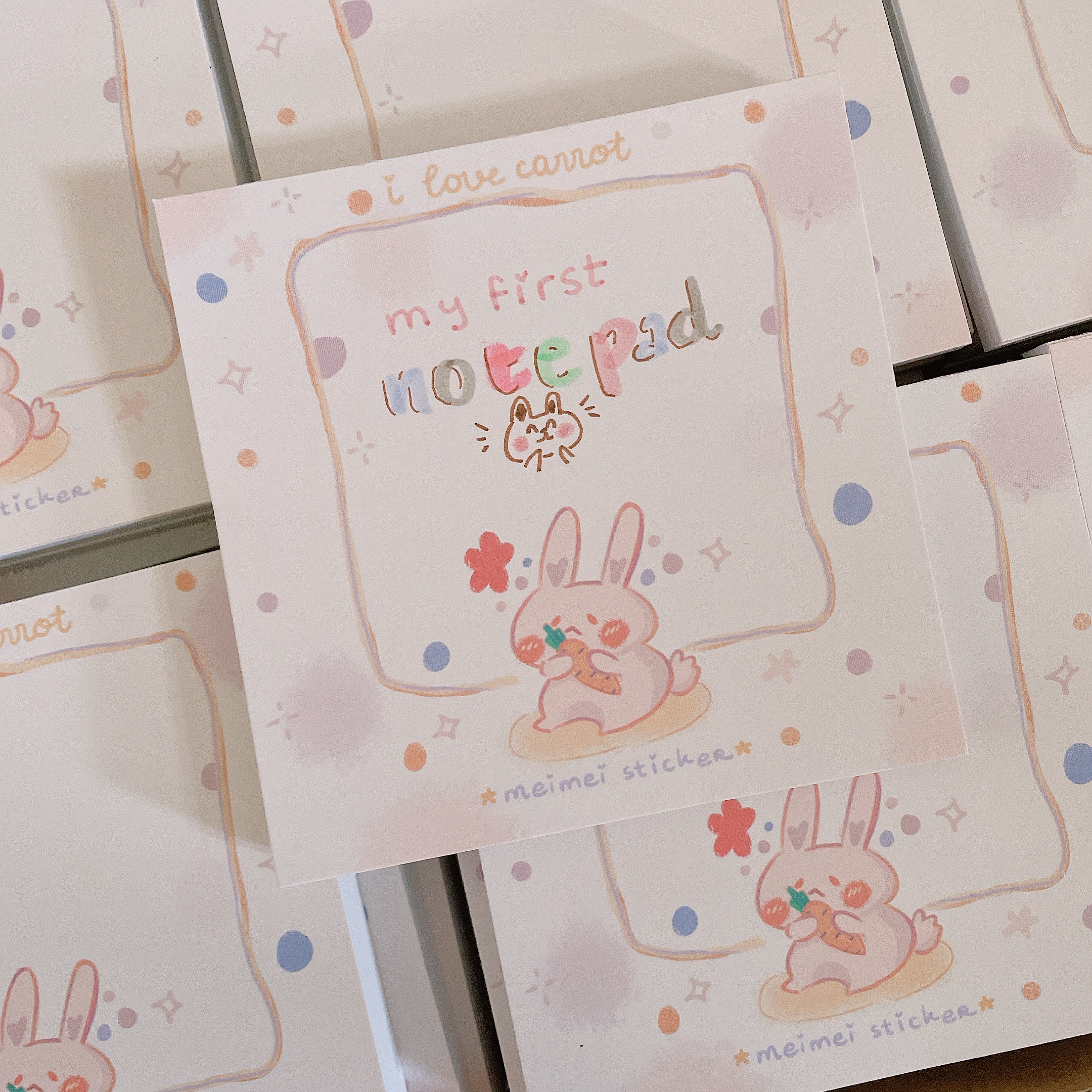 [HCM][Meimei Sticker] Tập giấy note Thỏ & Rốt xinh xắn