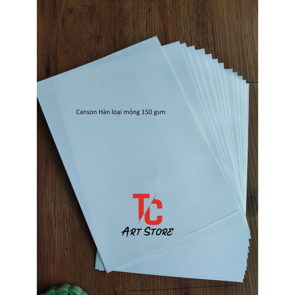 Giấy Hàn Vân Ngang Mỏng 125Gsm- Canson Truyền Thống