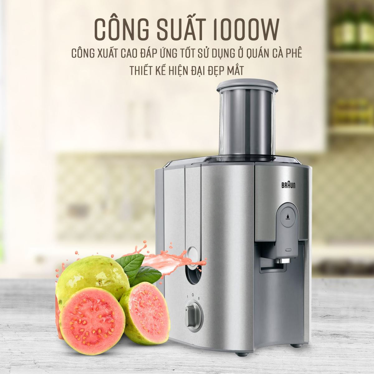 Máy Ép Trái Cây Braun J700 (1000W) - Thương hiệu CHLB Đức