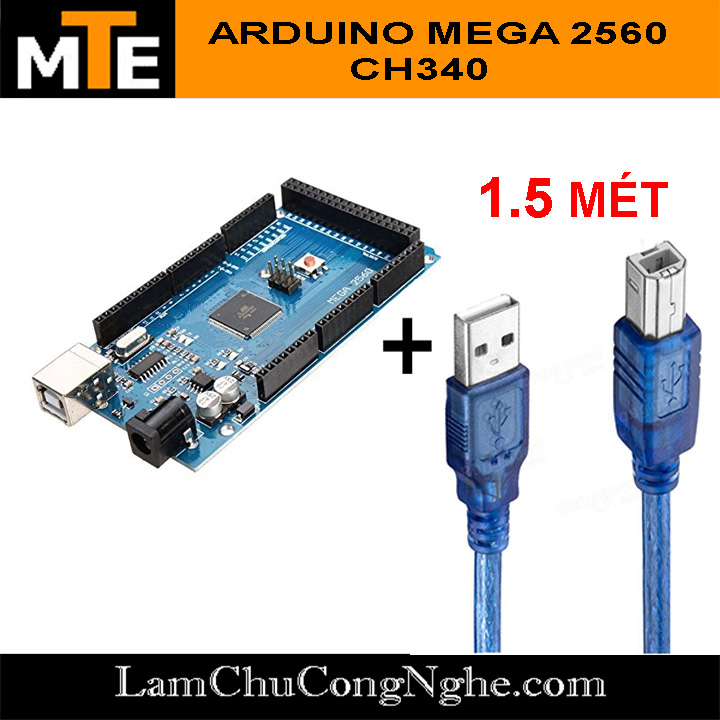 Mạch arduino mega 2560 R3 CH340 (board phát triển) Kèm cáp