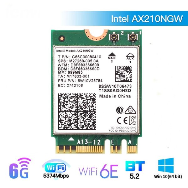Bảng giá Chip wireless AX210 AX200 Killer1550AC 9260AC 8265AC 8260AC Wifi Dành cho laptop Phong Vũ
