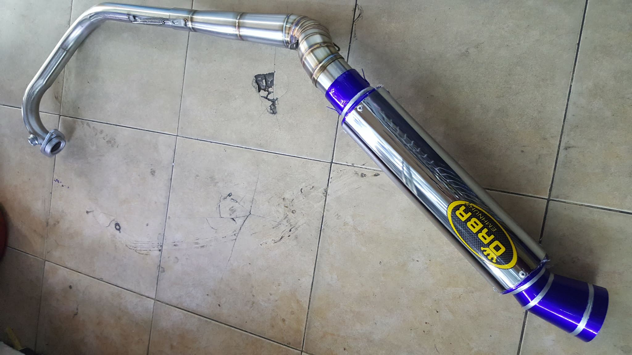 PÔ ORBR BẠC FULL CỔ XOẮN CAO CẤP CHO XE MÁY