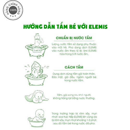 Nước Tắm Thảo Dược Cho Bé Elemis Chai 200ml / 500ml