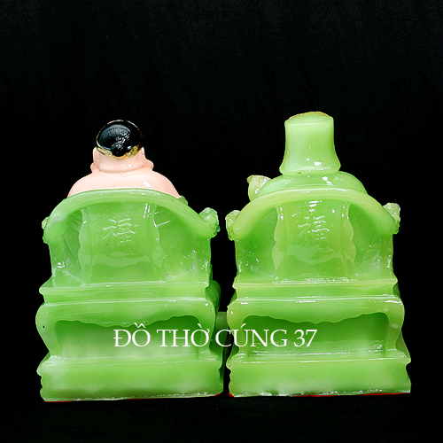 [  Cao 24 cm ] TƯỢNG THẦN TÀI THỔ ĐỊA MÀU XANH - MS 31  [ COMPOSITE + BỘT ĐÁ  ]