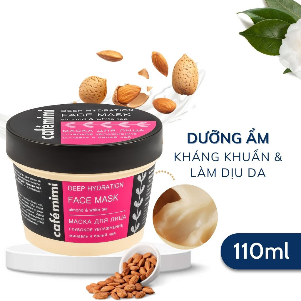 Mặt Nạ Cafemimi Dưỡng Ẩm Sâu Cho Da Deep Hydration Face Mask 110ml