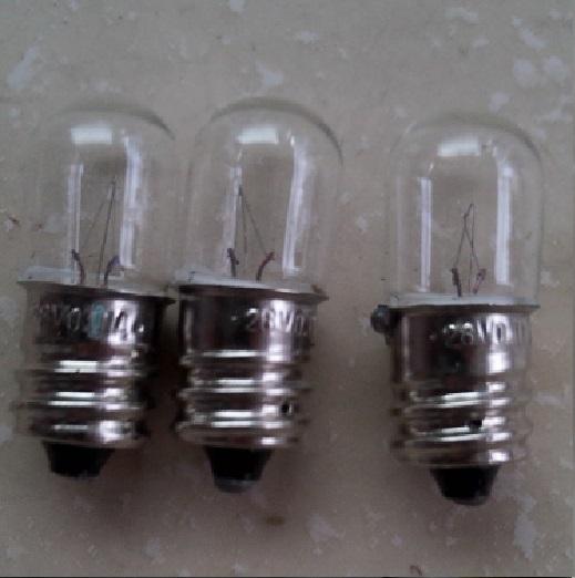 Combo 5 Bóng đèn sợi đốt 28V 0.11A đuôi xoáy 12mm E12