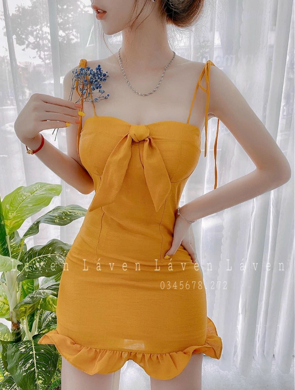 [HCM]ĐẦM 2 DÂY ĐUÔI CÁ ( CÓ MÚT NGỰC )-LC