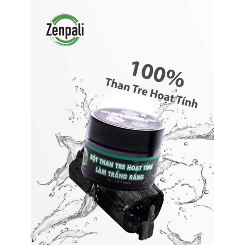 Bột Than Tre Hoạt Tính Trắng Răng Zenpali [Hàng Chính Hãng]