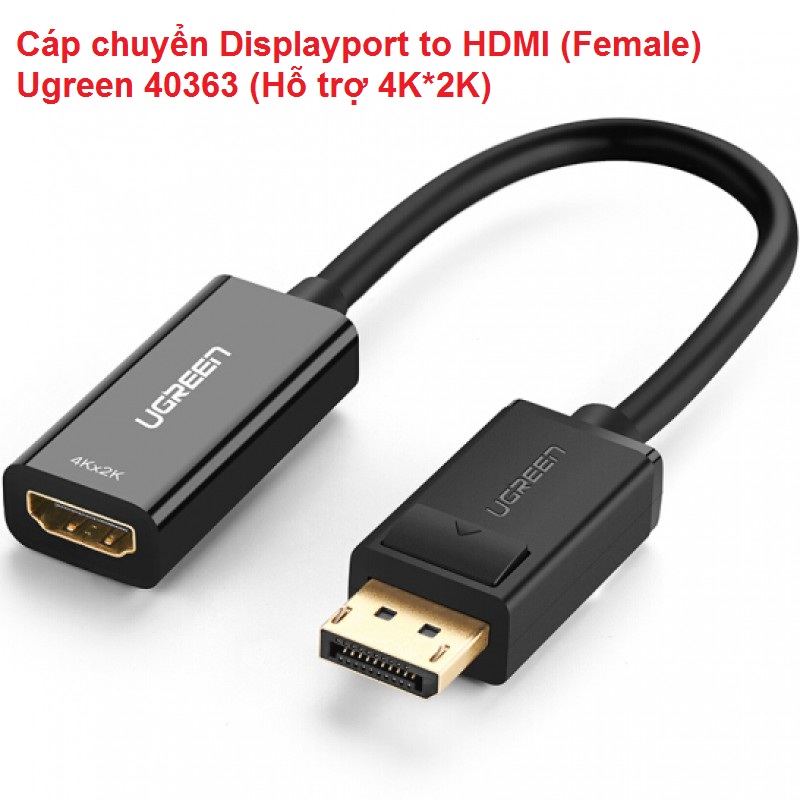 Displayport to HDMI (Female) Cable Ugreen 40363 (Supports 4K*2K) Genuine