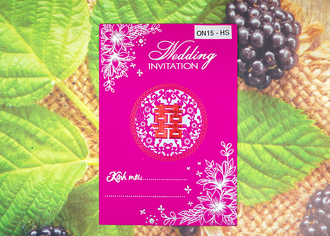 Thiệp cưới truyền thống ON15