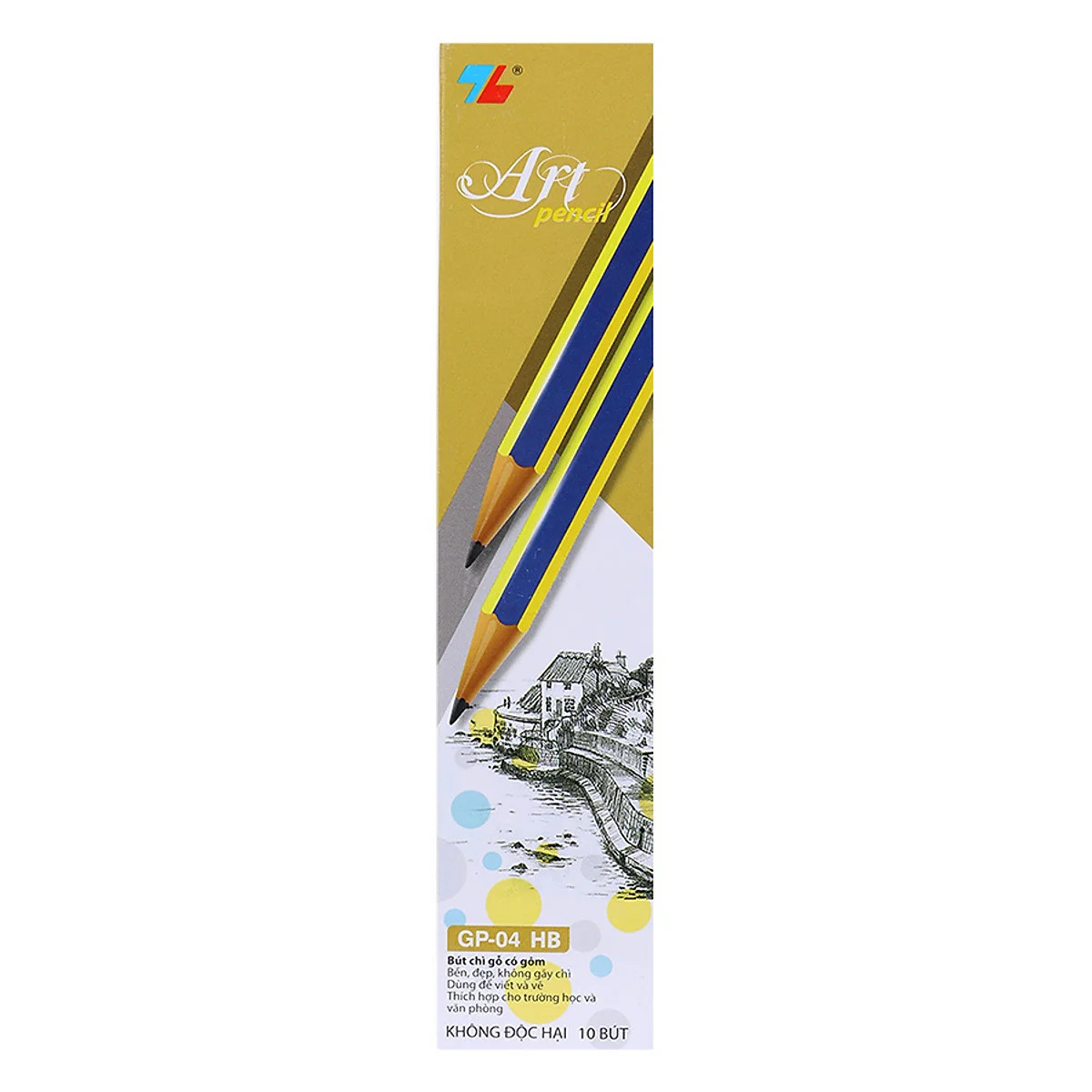 Bút chì gỗ HB có gôm Thiên Long GP-04 - ByLy Store