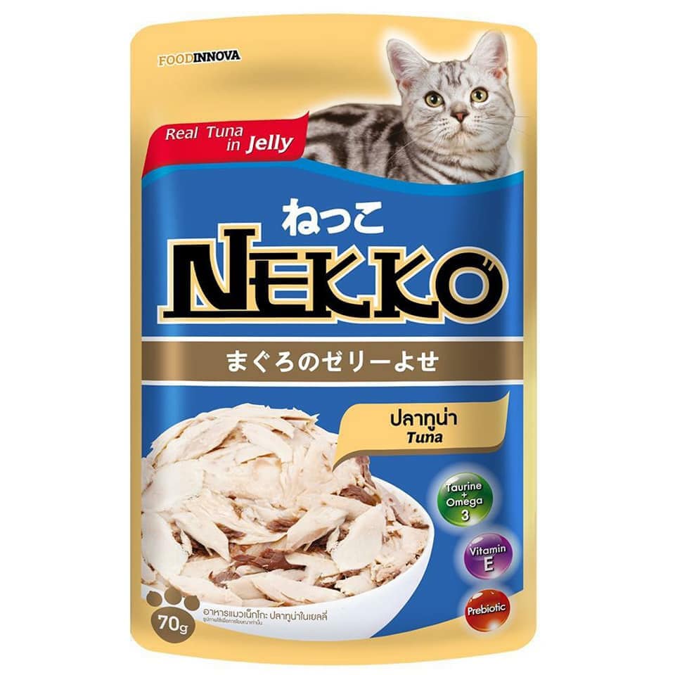 [Pate mèo] Pate Nekko dạng gói cho mèo 70gr - Hakii