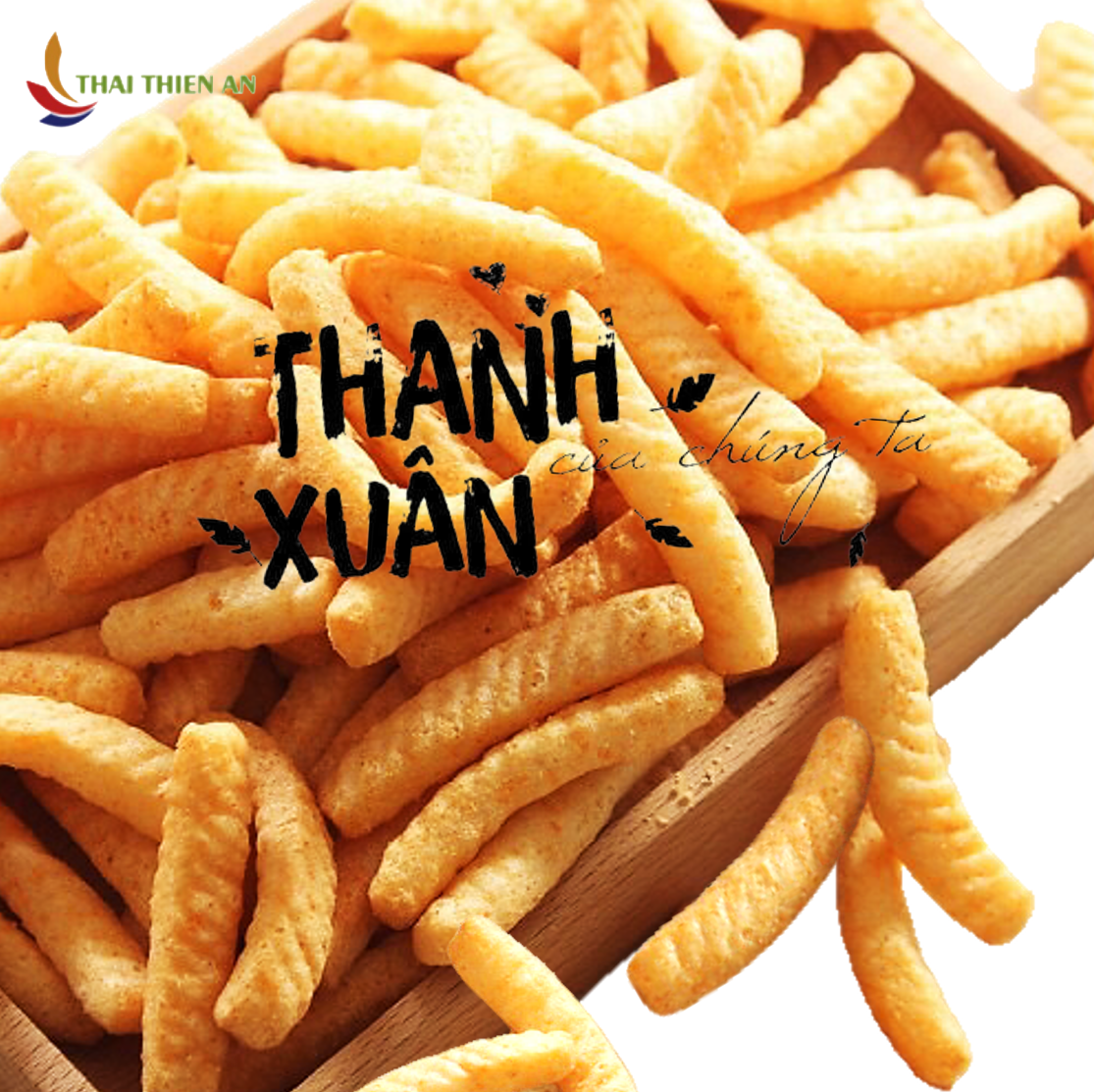 Bánh phồng tôm Thái Lan ODERVE snack phồng tôm que - lon 100gr