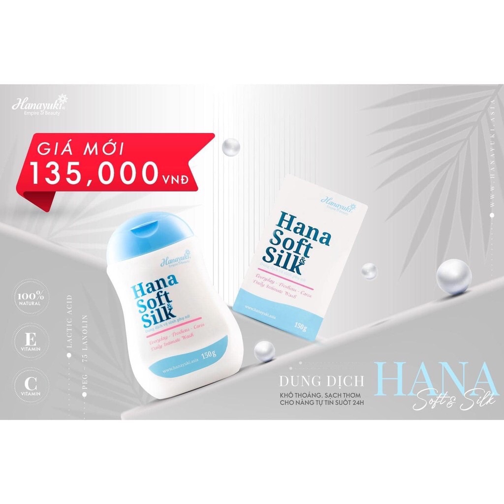 [HCM]Hanayuki- Dung dịch vệ sinh phụ nữ Hana Soft Silk