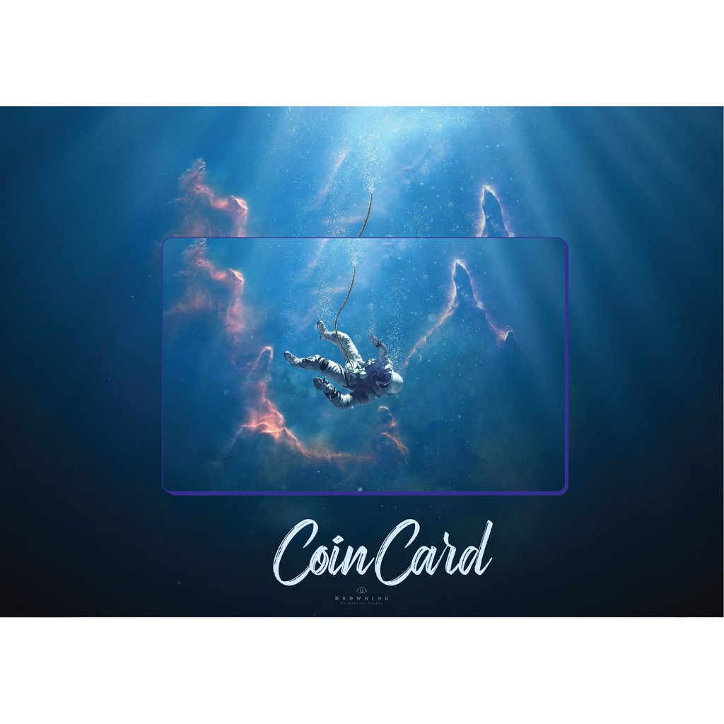 "Astronaut wallpaper ‍"(Decal dán Thẻ ATM, debit, thẻ từ, thẻ chung cư, bảo vệ thẻ) | Dán thẻ ATM COINCARD
