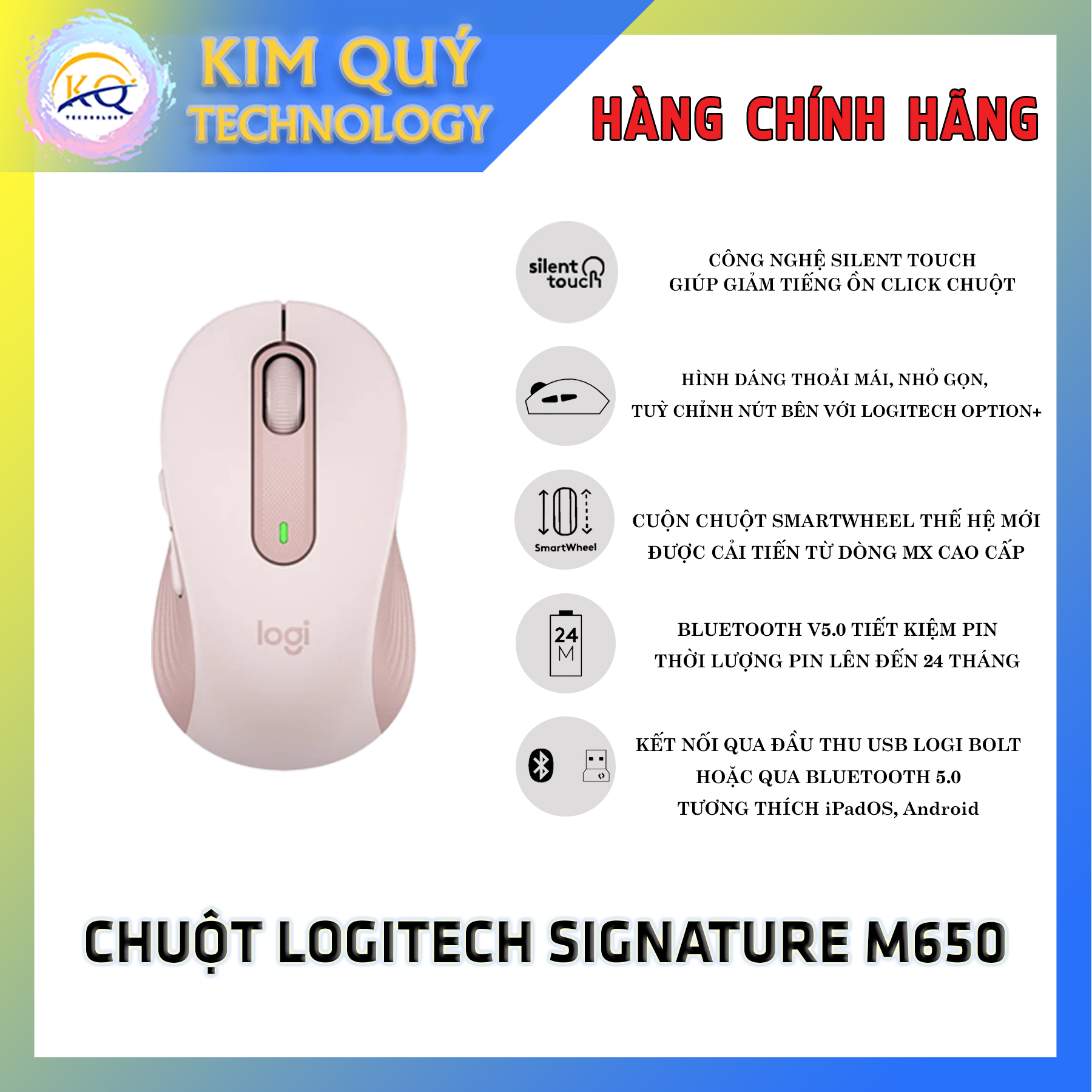 Chuột Không dây Logitech Signature M650