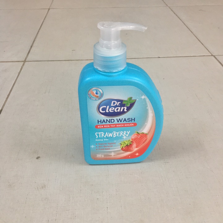 Sữa rửa tay Dr.clear 200 ml Hương dâu