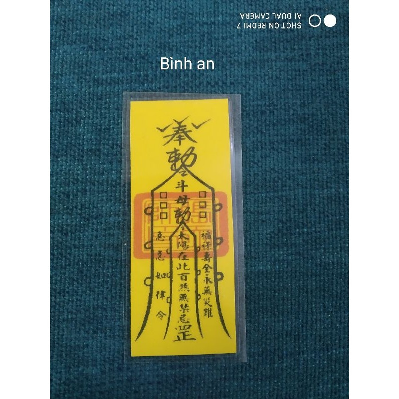 Bộ đôi linh phù vàng VẠN DẶM BÌNH AN