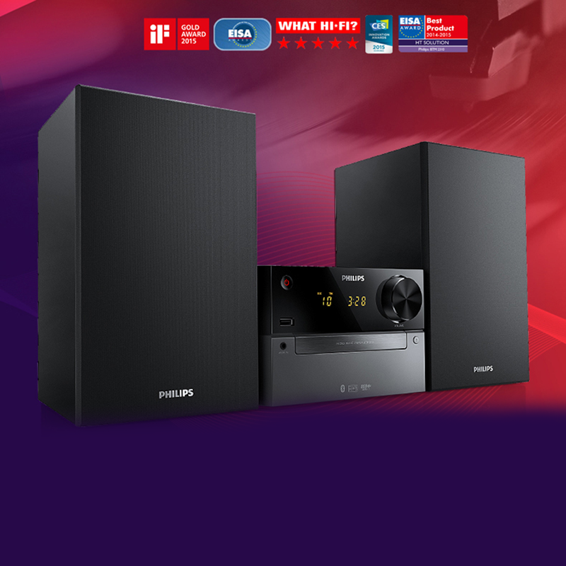 Loa Philips BTM2310 HIFI 2.1usb, Bluetooth,FM,CD - hàng nhập khẩu