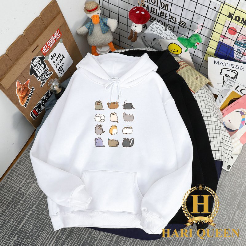 Áo hoodie nhiều mèo HDA1020