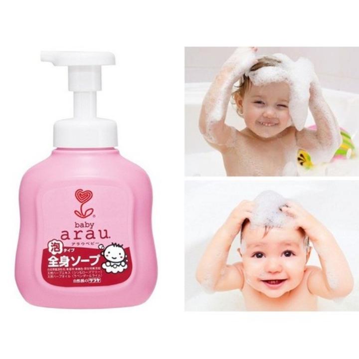 Bọt Tắm Arau Baby (chai 450ml+ túi bổ sung 400ml)