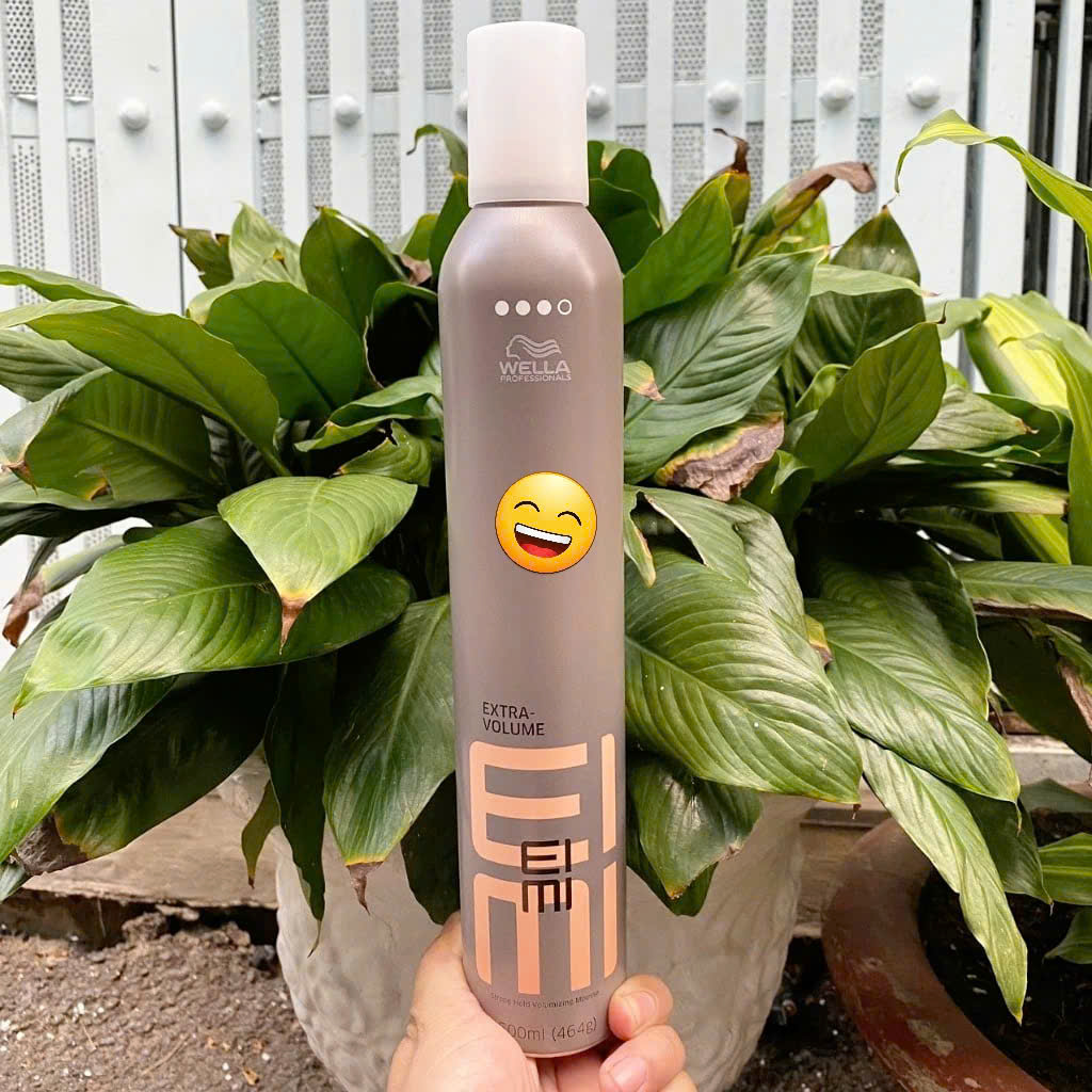 Bọt tạo độ phồng cho tóc Wella EIMI giữ nếp Extra Volume Strong Hold Volumising Mousse 500ml