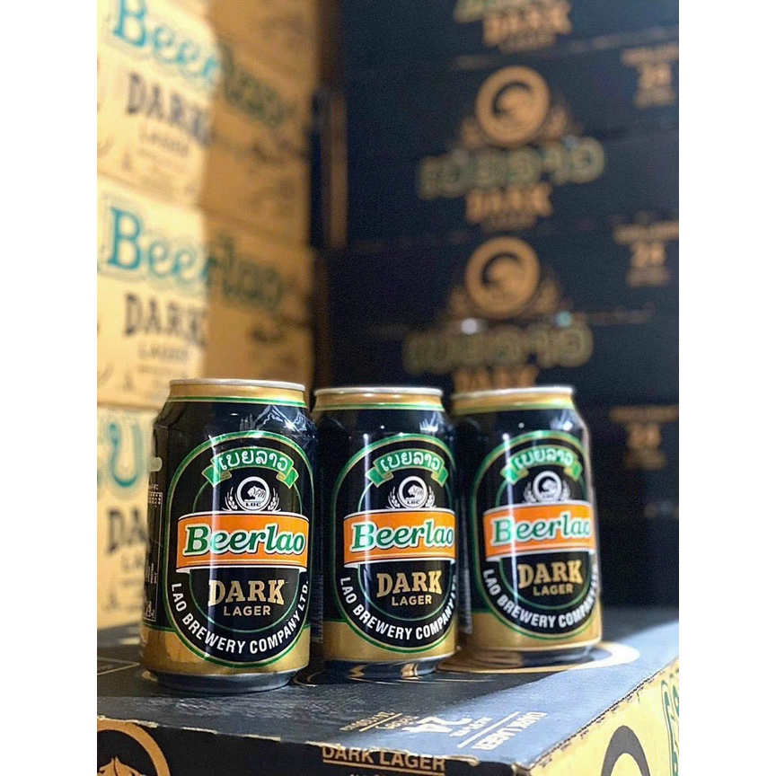 Beer Lào thùng 24 lon lào vàng,đen,gold 330ml(chuẩn bia lào)