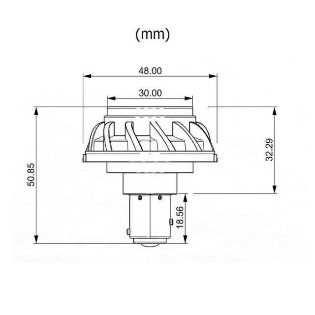 Đèn Led hậu bi cầu xe máy - Lắp Wave, Dream, Sirius, Raider ( chân M5 )