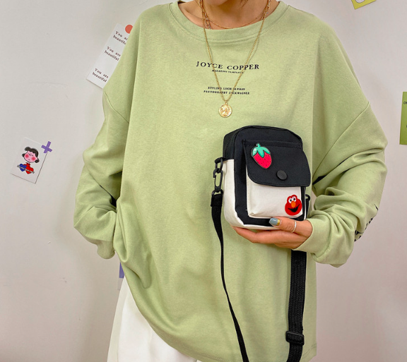 Túi vải canvas đựng điện thoại cute