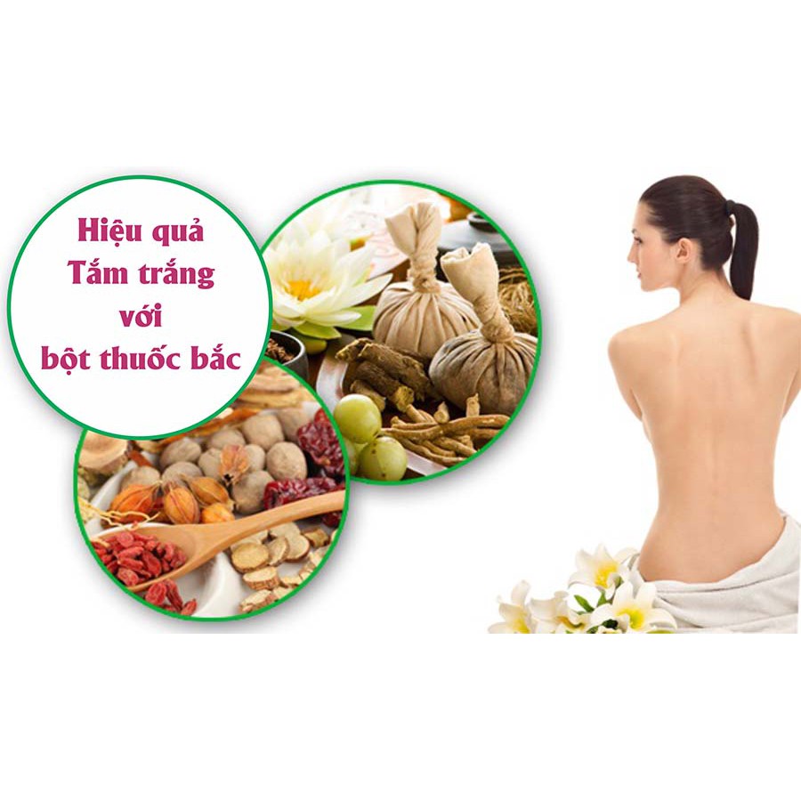 1KG Bột tthuốc bắc (mặt nạ và tắm trắng) - Tặng 100G bột trà xanh.