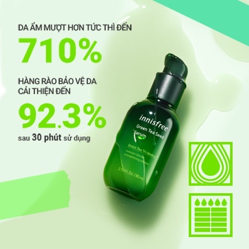 Tinh chất dưỡng ẩm innisfree Green Tea Seed Serum 80ml