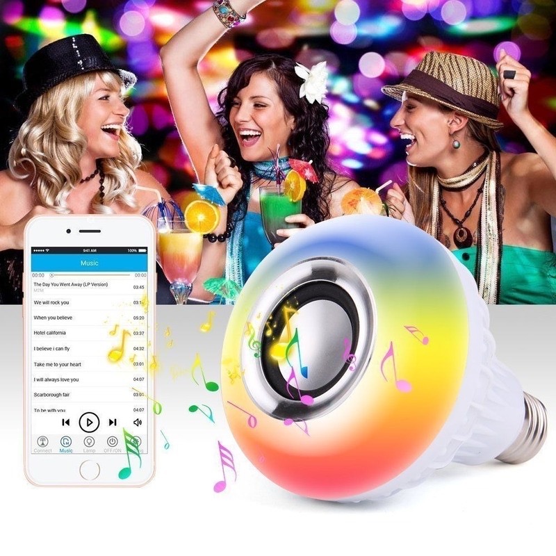 Bóng đèn LED độc đáo kiêm loa nghe nhạc bluetooth