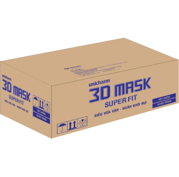 [HCM]10 GÓI KHẨU TRANG UNICHARM 3D MASK - ( 1 gói 5 cái)