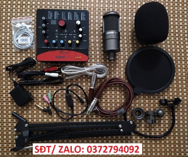 COMBO Taktar SM8B + Icon Upod Pro Chân, Màng, dây MA2, tặng tai nghe nhét