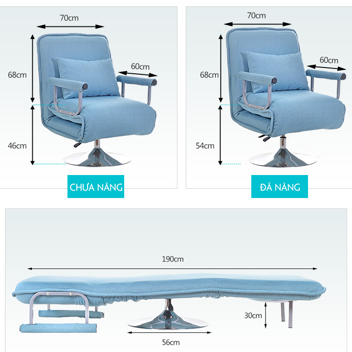 Ghế sofa giường, Sofa bed phòng khách cao cấp