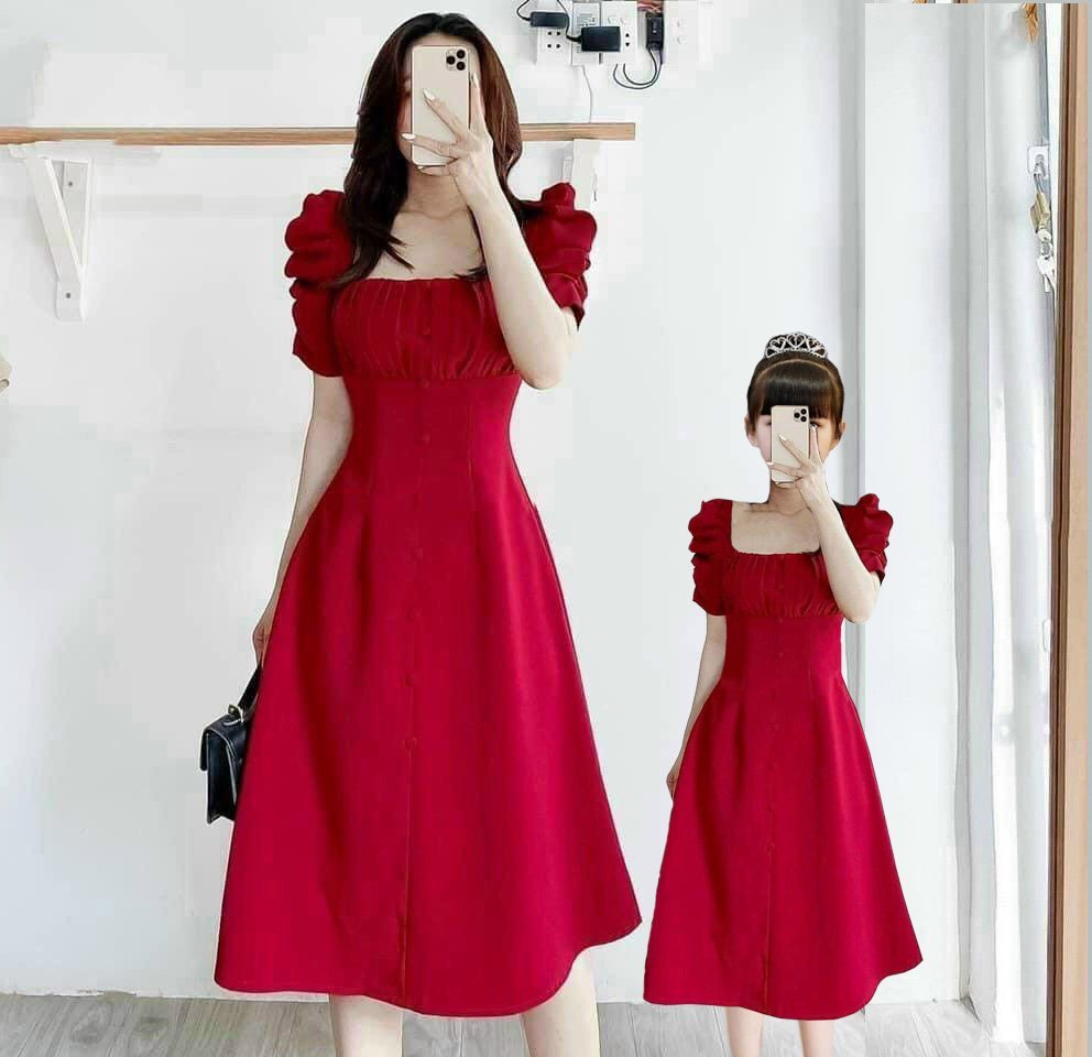 set đầm mẹ bé fullsize có tách lẻ