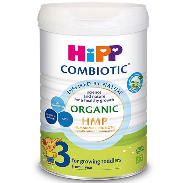 Combo 2 lon sữa HiPP 3 Organic Combiotic 800g sữa bột dinh dưỡng công thức chất lượng hữu cơ tự nhiên an toàn, hỗ trợ, tăng cường sức khoẻ hệ miễn dịch, bổ sung Canxi và vitamin D cho trẻ trên 1 tuổi - 1 Đổi 1 Nếu Lỗi NSX