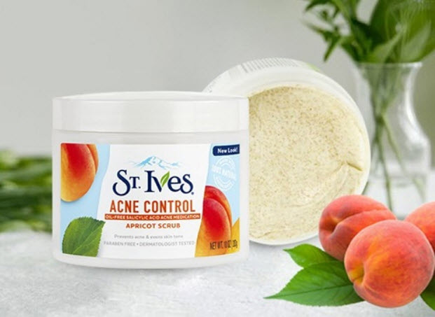 Tẩy da chết St.Ives Acne Control Apricot Scrub 283gr